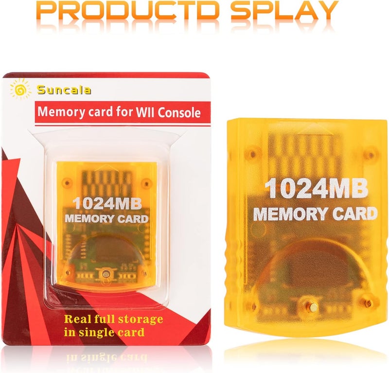 Suncala بطاقة ذاكرة متوافقة مع جهاز Gamecube و Wii، بطاقة ذاكرة سعة 1024MB لجهاز Nintendo Gamecube - Image 3